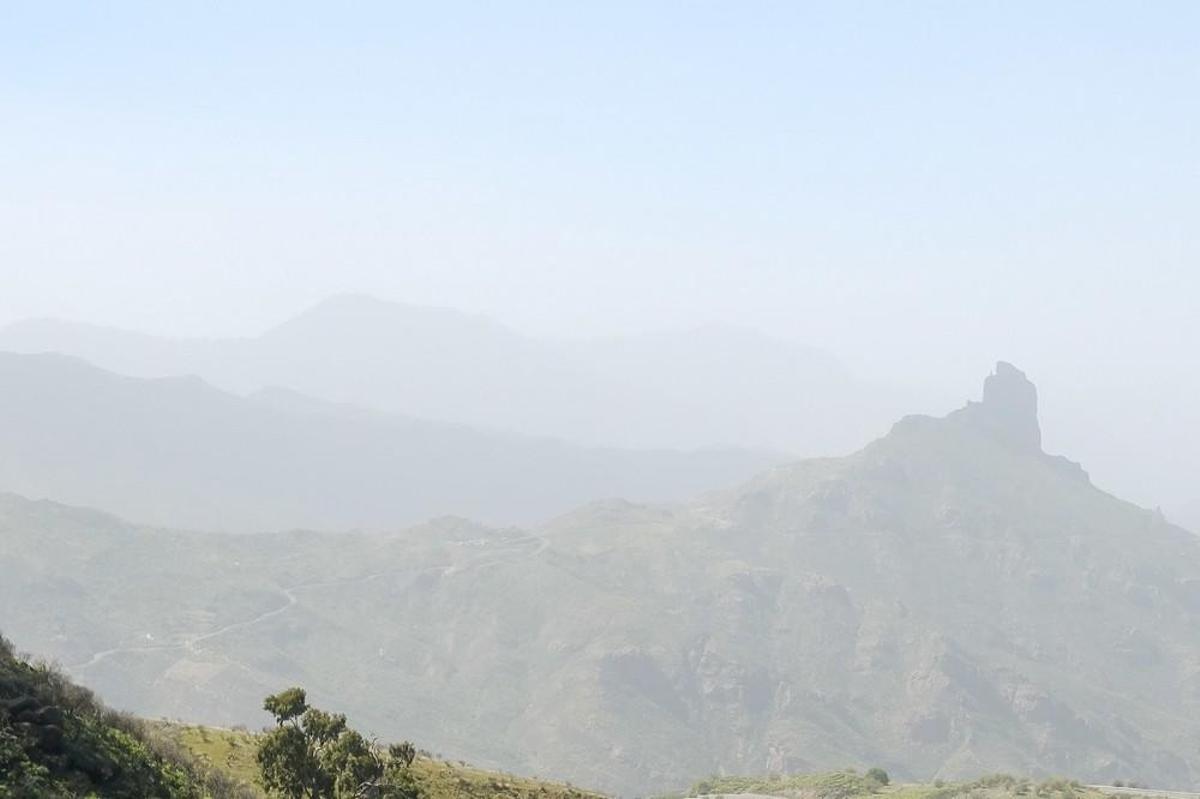 Calima en Gran Canaria (22-02-2019). Tejeda Calima en Gran Canaria (22-02-2019). Tejeda