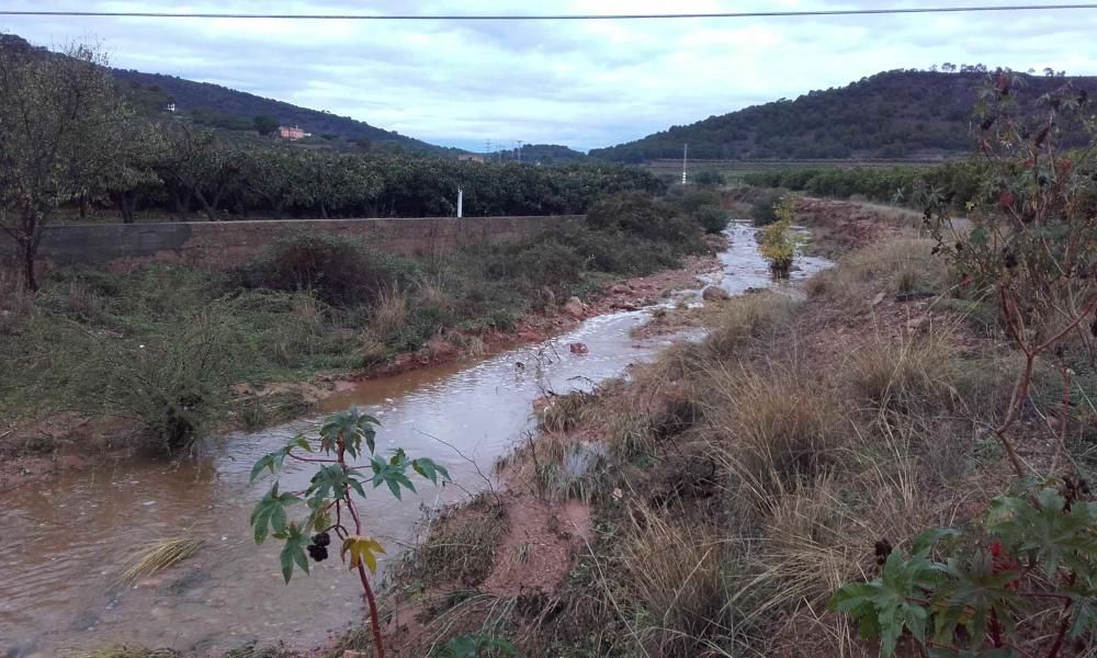 Efectos de la lluvia en El Camp de Morvedre