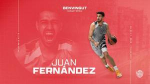 Juan Fernández, primer fichaje de la nueva temporada