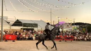 Doma, fuego y fantasía ecuestre para cerrar la feria de Monesterio