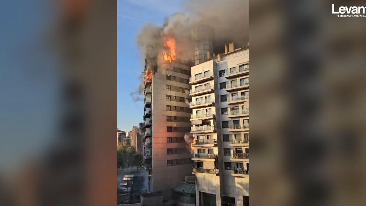 Nuevos vídeos demuestran cómo el fuego paso de una torre a otra