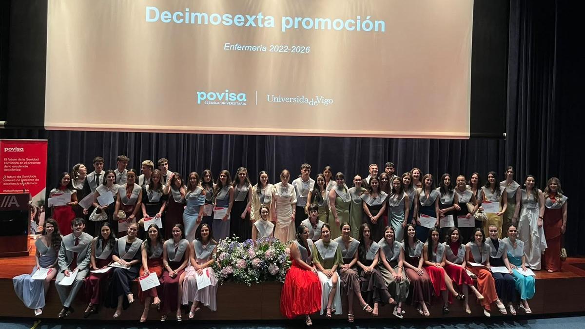 Protagonistas de la graduación, en el evento
