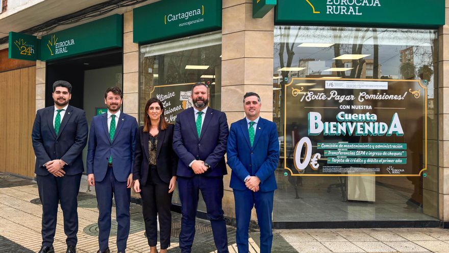 Expansión en Murcia: Eurocaja Rural abre oficina en Cartagena