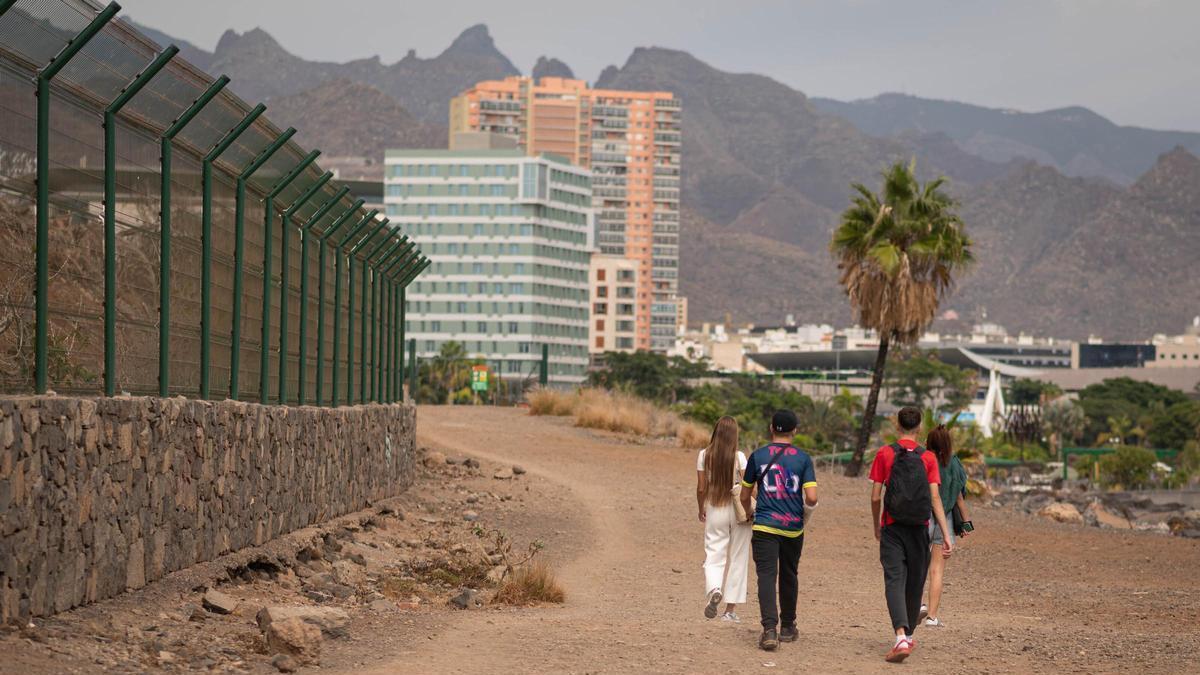 Parte trasera del Palmétum, en el municipio de Santa Cruz de Tenerife.