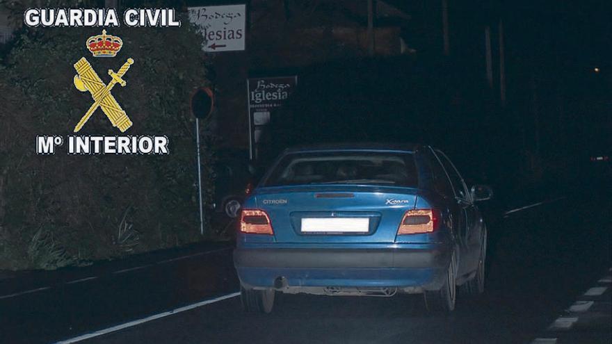 Imagen capturada por el radar de Tráfico en Sanxenxo del vehículo circulando a 101 km/h. // Guardia Civil