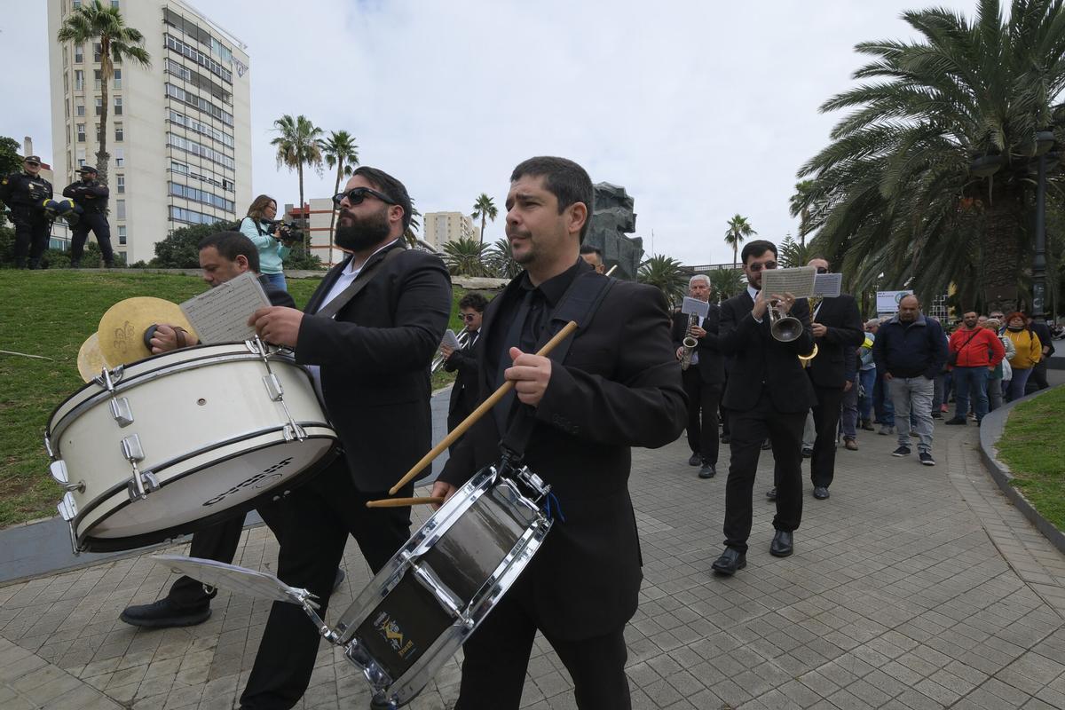 Protesta del sector primario de Gran Canaria contra el acuerdo UE-Mercosur