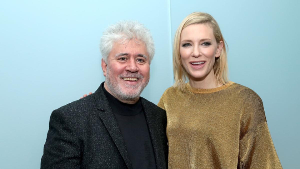 El director Pedro Almodóvar y la actriz Cate Blanchett