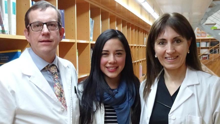 Jordi Salas, Indira Paz-Graniel y Nancy Babio, de izq. a dcha.