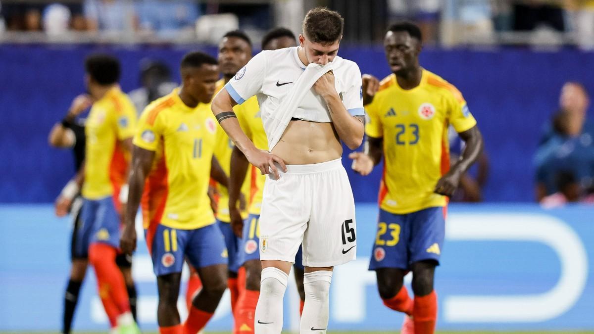 Fede Valverde, en la derrota ante Colombia