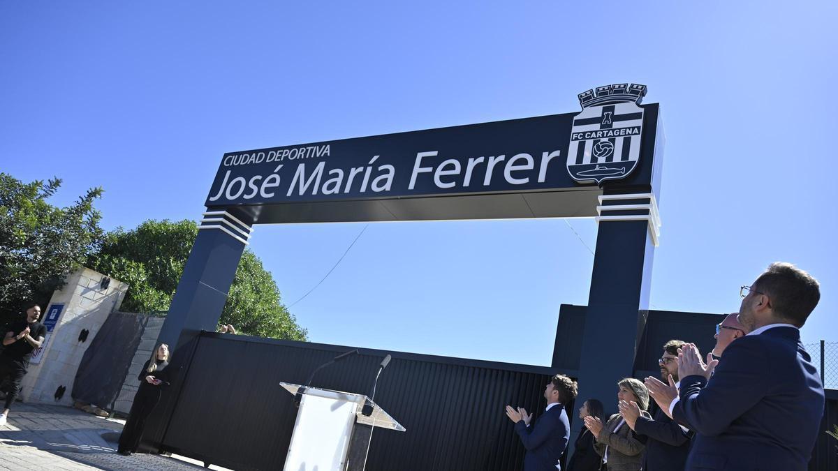 Inauguración de la Ciudad Deportiva del FC Cartagena en La Manga Club.