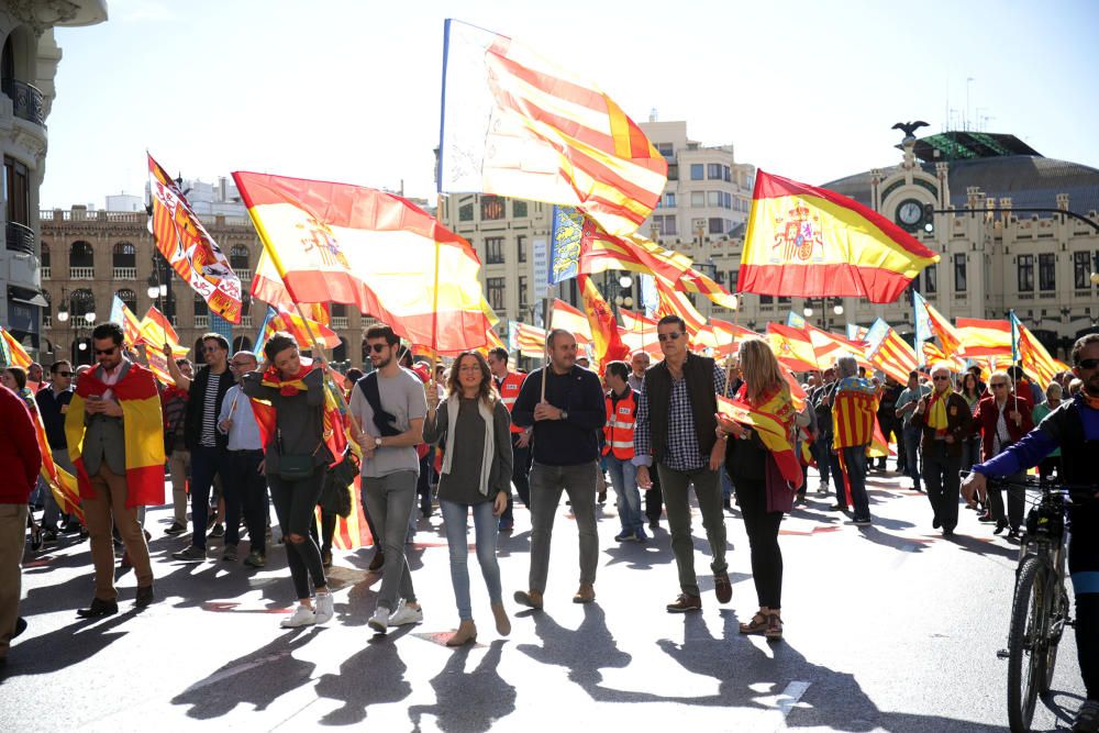 Manifiestación en València contra los 'països catalans'