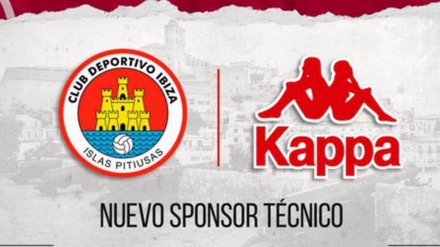 La firma de ropa deportiva Kappa vestirá ahora al CD Ibiza para las próximas tres temporadas