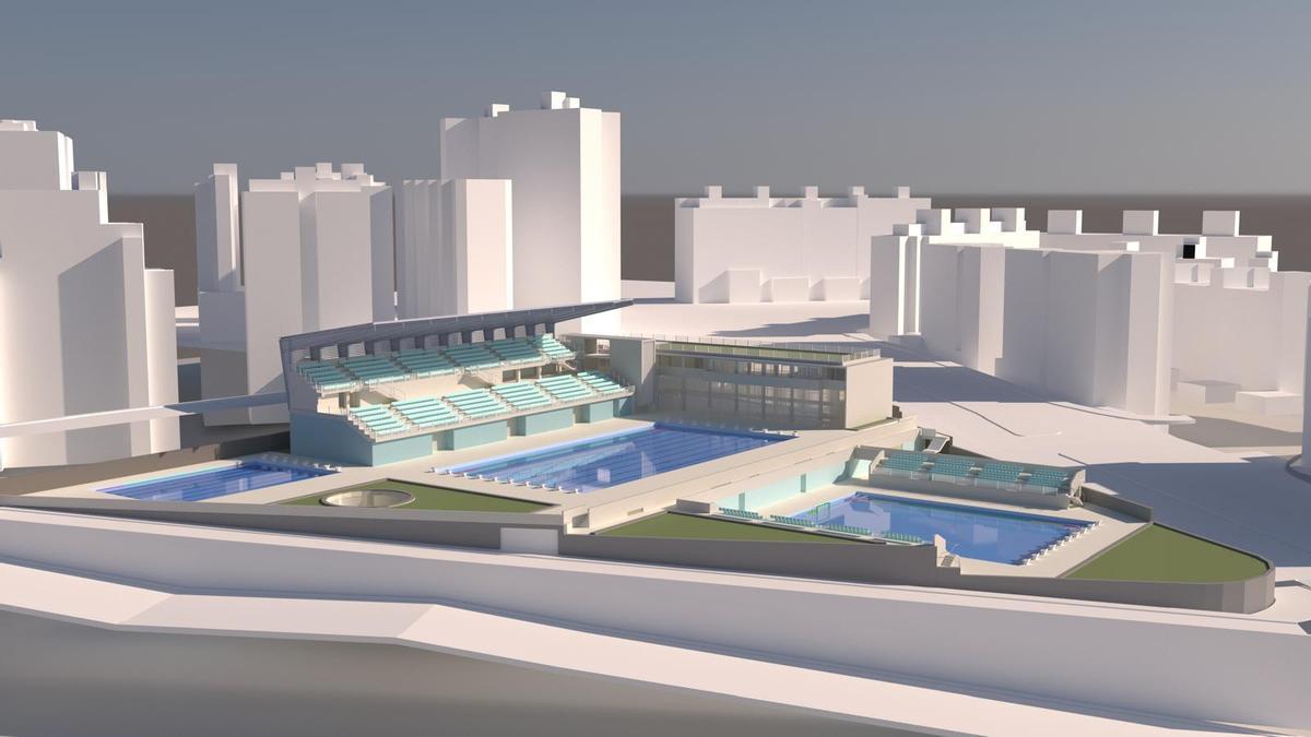 Así será la nueva piscina municipal Acidalio Lorenzo de Santa Cruz de Tenerife.