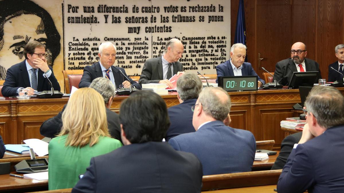L'antic assessor de l'exministre José Luis Ábalos, Koldo García, aquest dilluns en una compareixença de la comissió d'investigació del Senat sobre el cas de presumpte corrupció en la compra de material sanitari en pandèmia