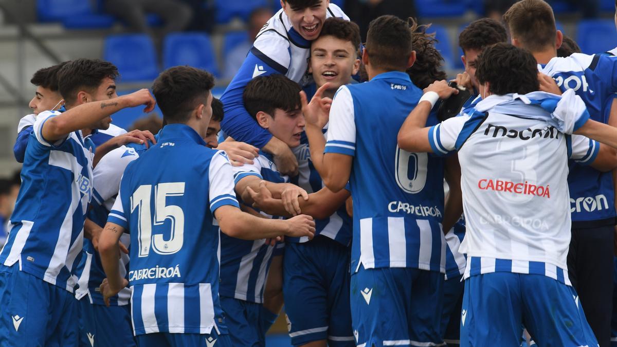 El Dépor le gana al Racing y se proclama campeón de su grupo de juveniles