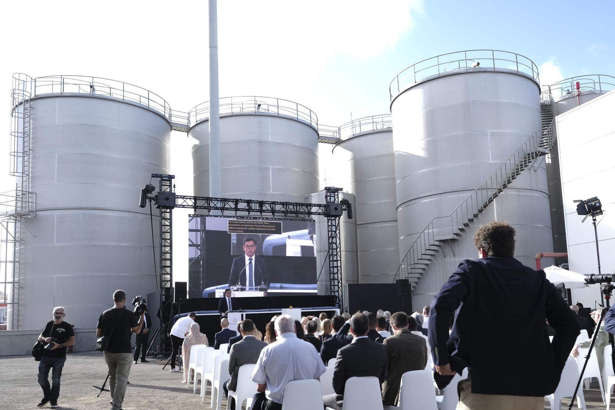 Inauguración de la planta de la empresa Stormalda en el Puerto de Las Palmas