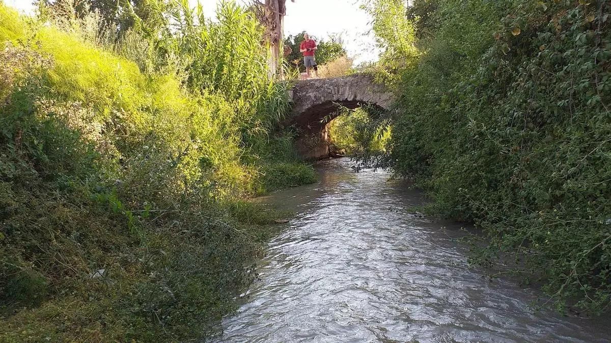 Uno de los tramos del río Cabra incluido en las obras de restauración e integración urbana y paisajística.