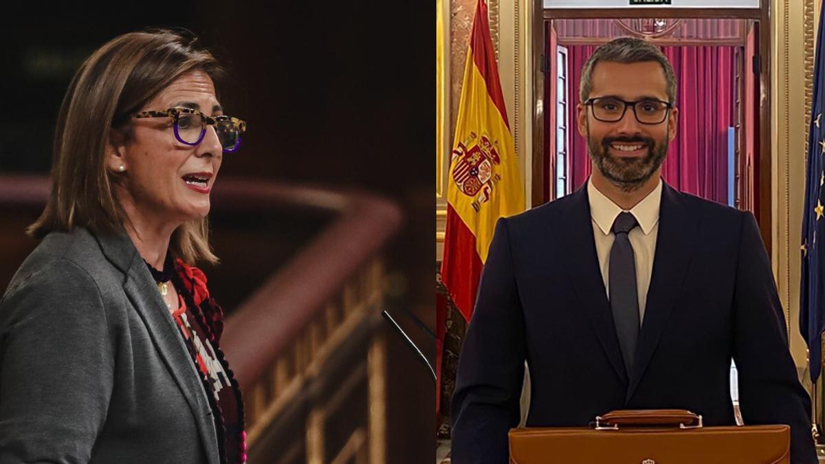 Isabel Borrego (PP) y Francisco Lucas (PSOE), diputados en el Congreso de los Diputados.