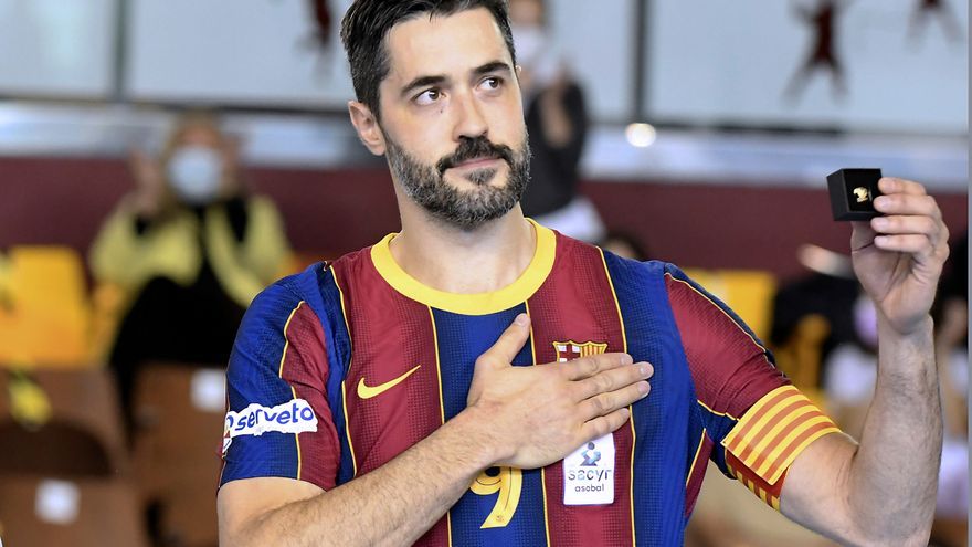Raúl Entrerríos con el Barça.