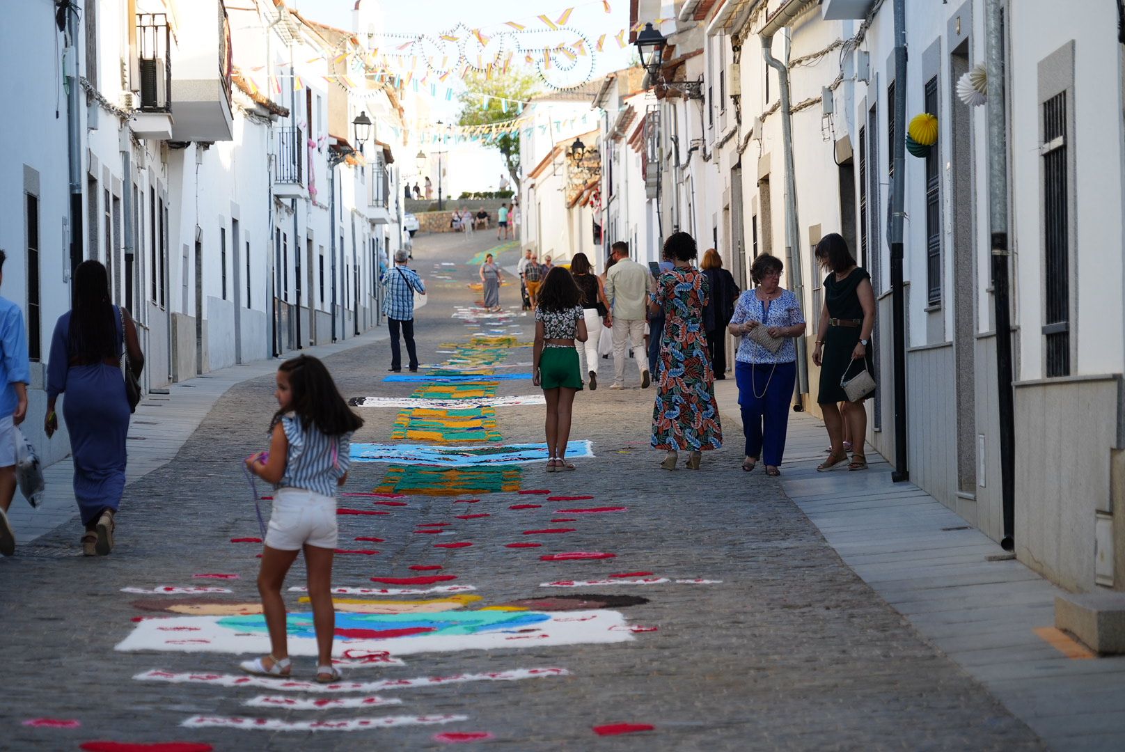 San Roque y alfombras de sal en Dos Torres
