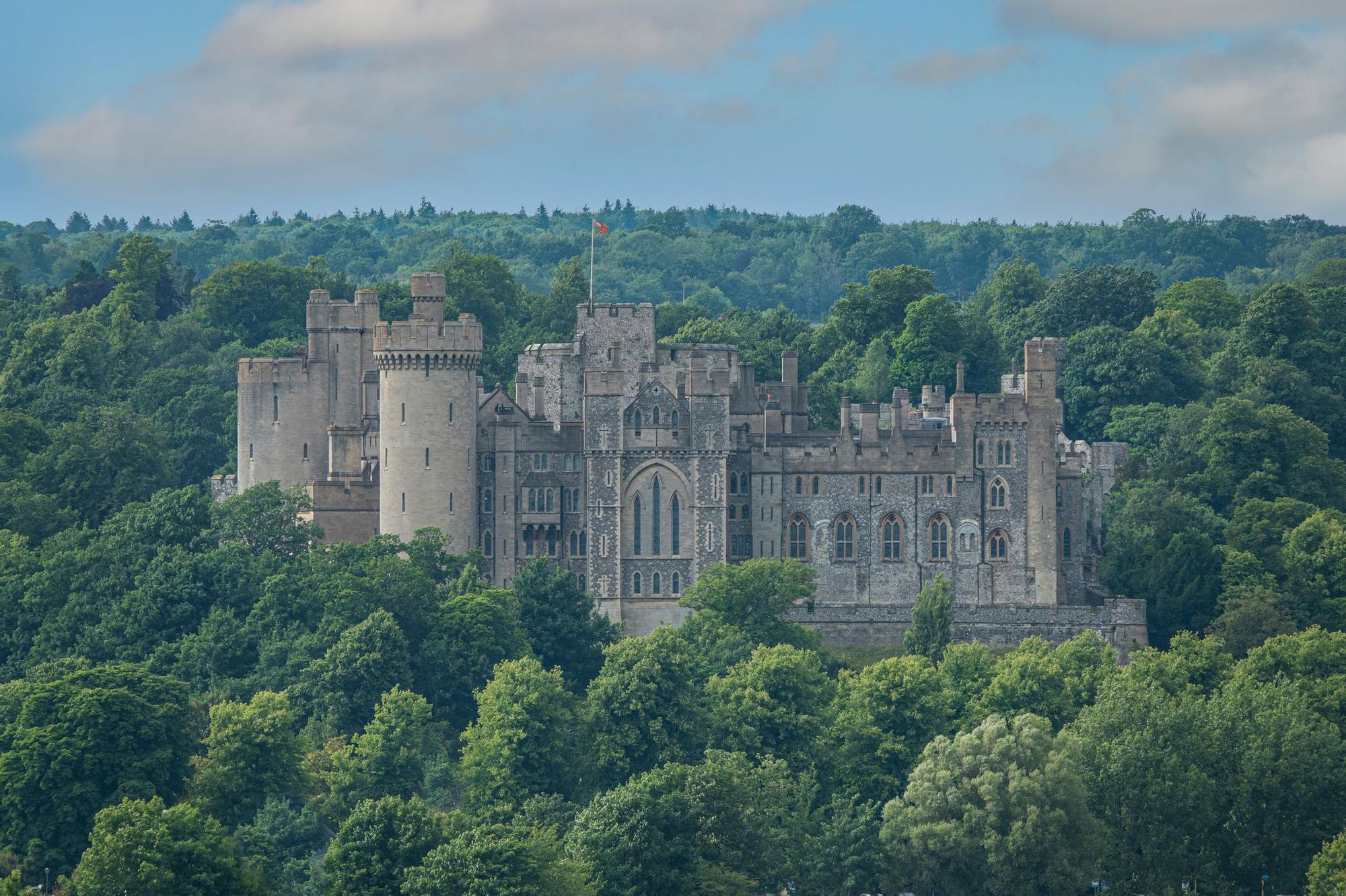 La vista del castillo de Arundel