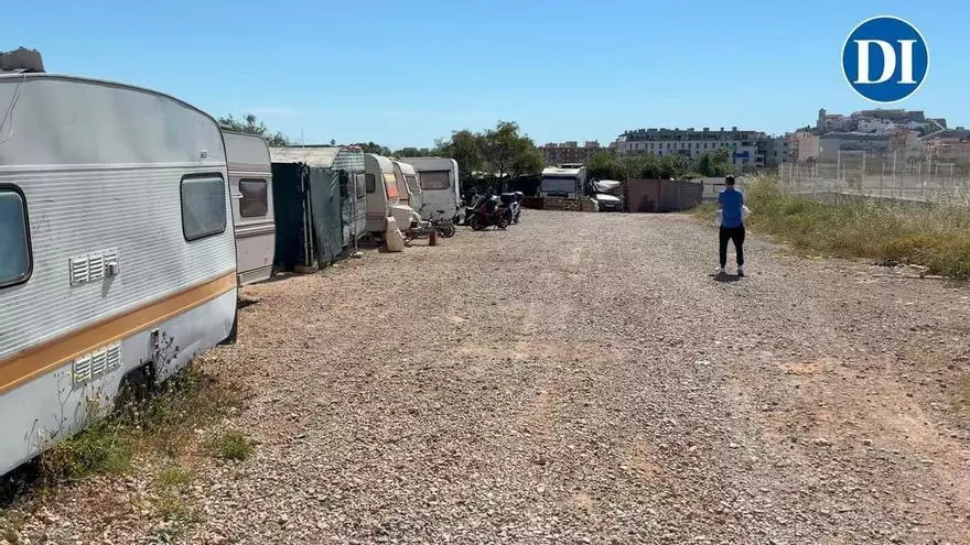 Video del asentamiento  más grande de Ibiza a horas para su desmantelamiento