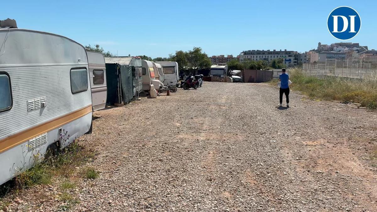 Video del asentamiento más grande de Ibiza a horas para su desmantelamiento