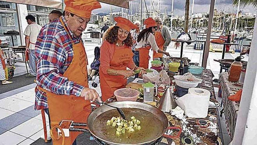 Cocinando en el Club Náutico de Palma