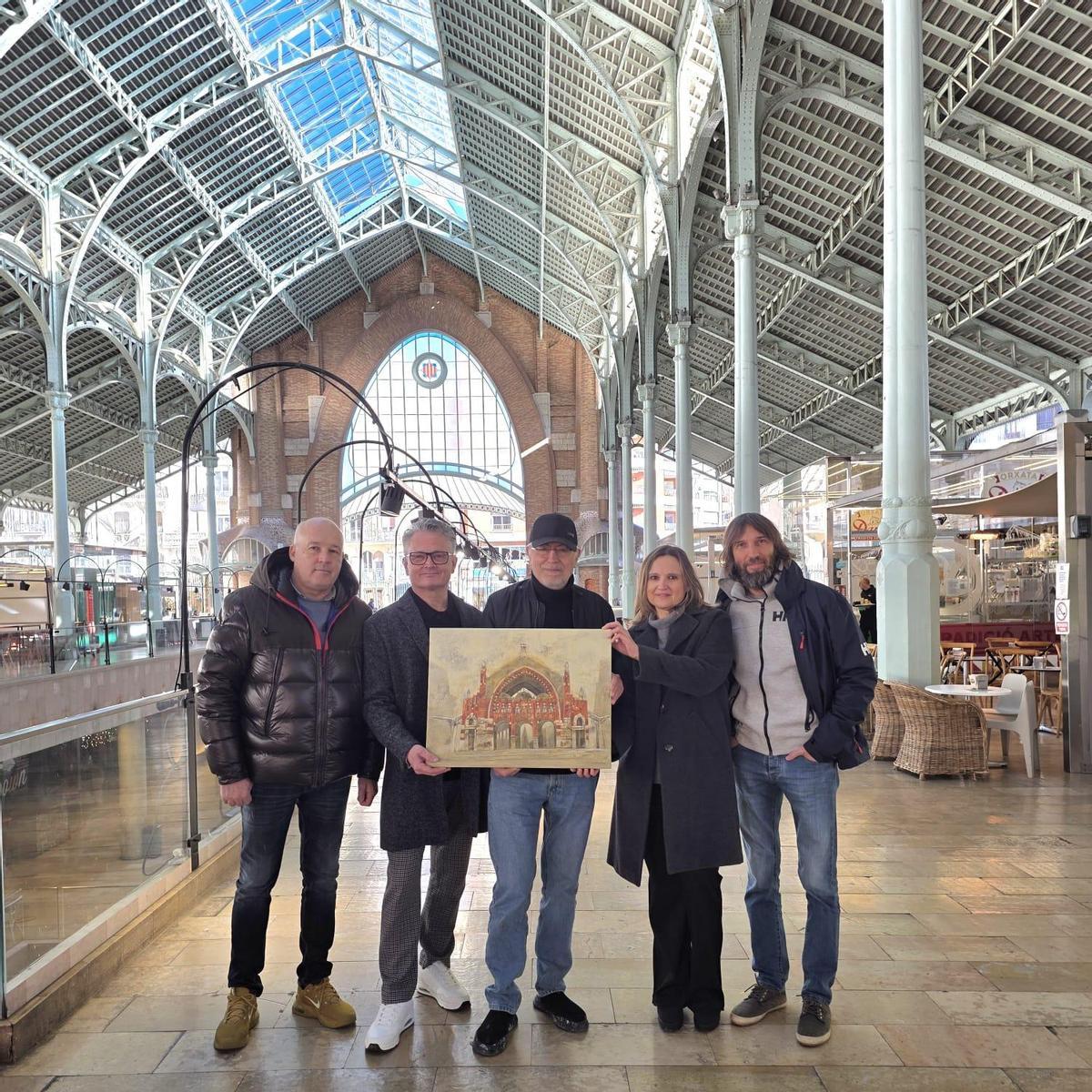 José Ortiz, José Manuel Manglano, Horacio Silva, Kika Morató y Ángel Adalid