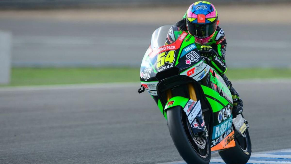 Fermín Aldeguer, rodando ayer en Jerez. | JUAN TRUJILLO