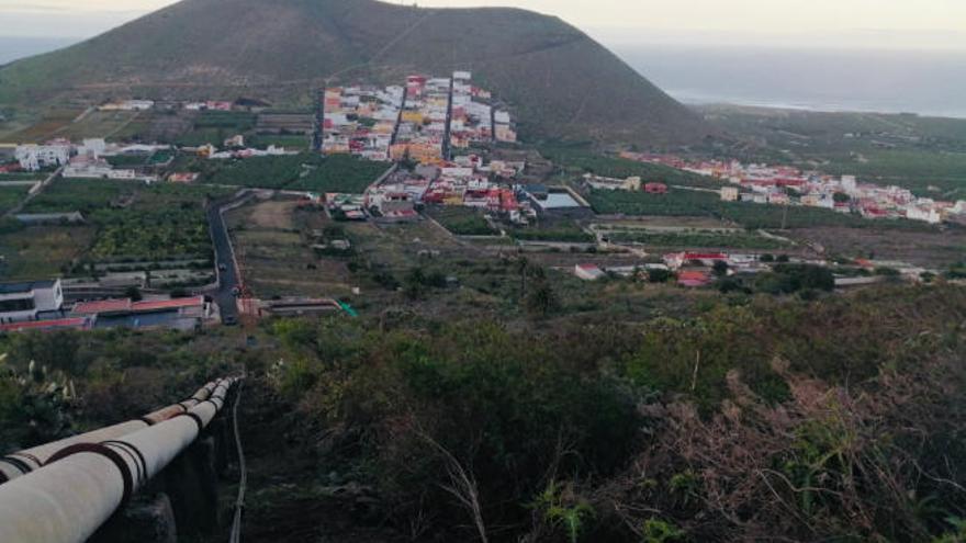 El barrio de San Bernardo, desde la zona donde se ubica el depósito de agua.