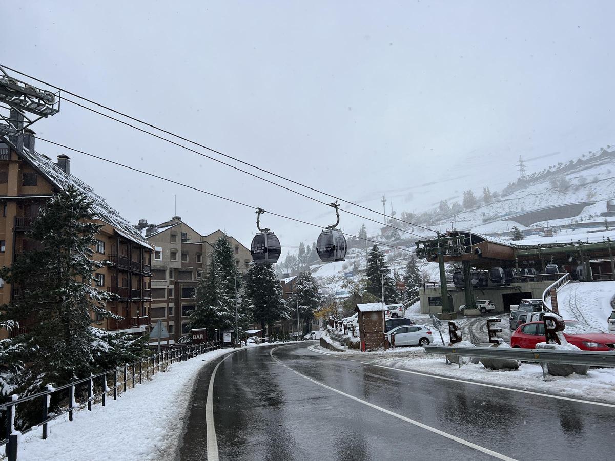 Nieve en Baqueira, en el Vall dAran.