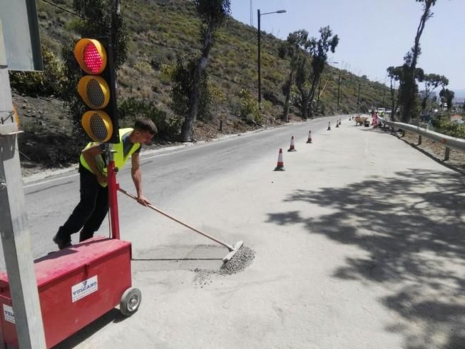 Se abre el carril de la GC-80 en Higuera Canaria