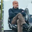 Pep Guardiola, en el banquillo del Newcastle