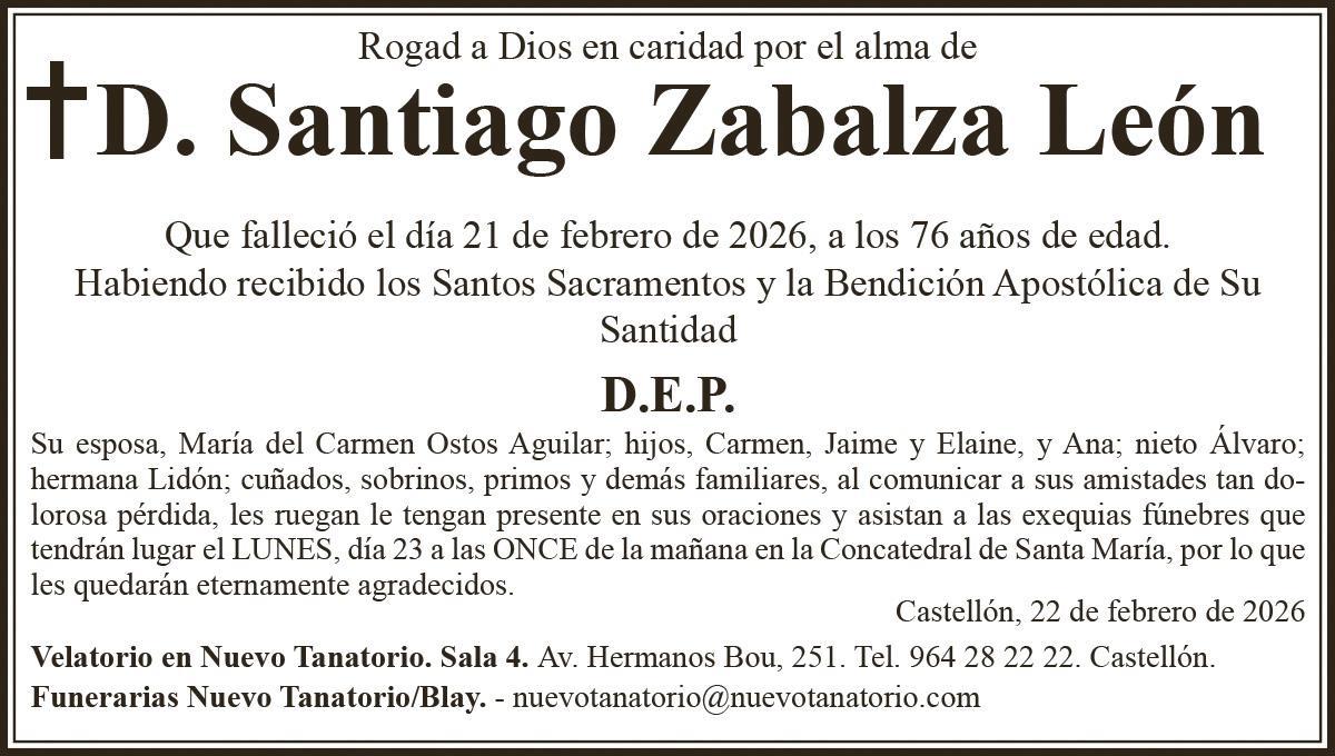 D. Santiago Zabalza León