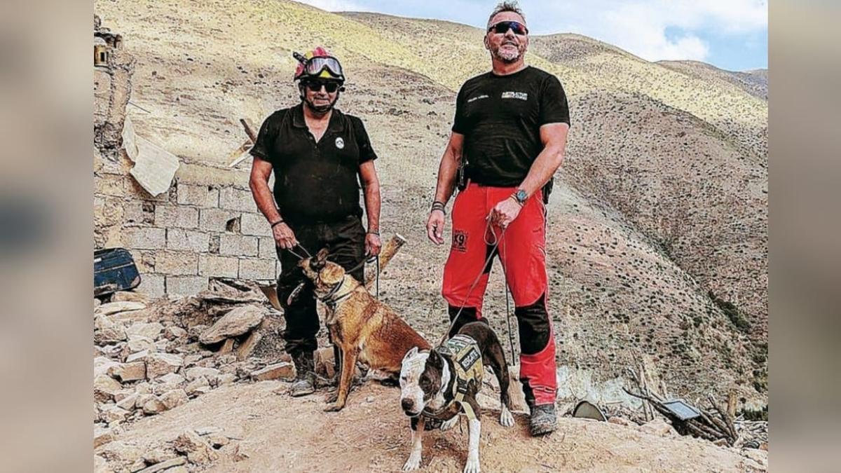 Labor solidaria | Bruno Sarmiento y David Pino, en Marruecos.