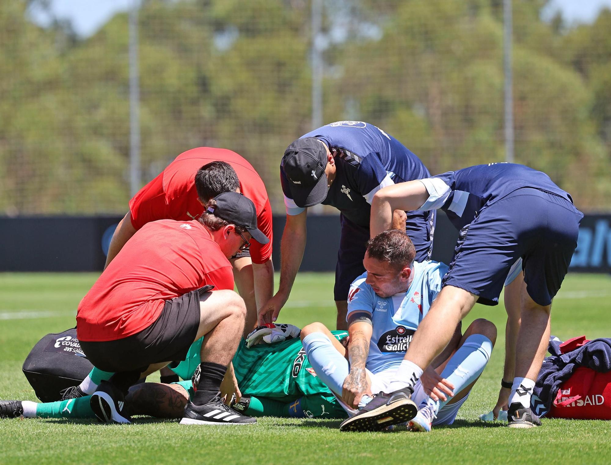 Las imágenes del amistoso Celta 2 - 1 Sporting de Gijón, en Afouteza