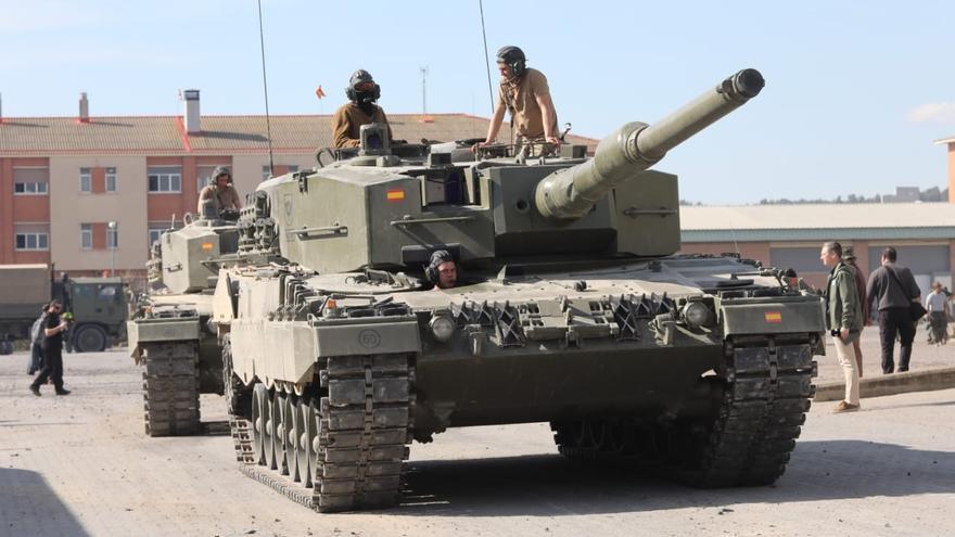 Militares ucranianos se forman con los Leopard en Zaragoza