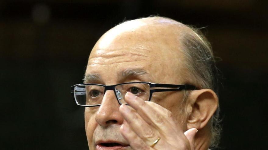 Montoro durante su intervención en el Congreso.