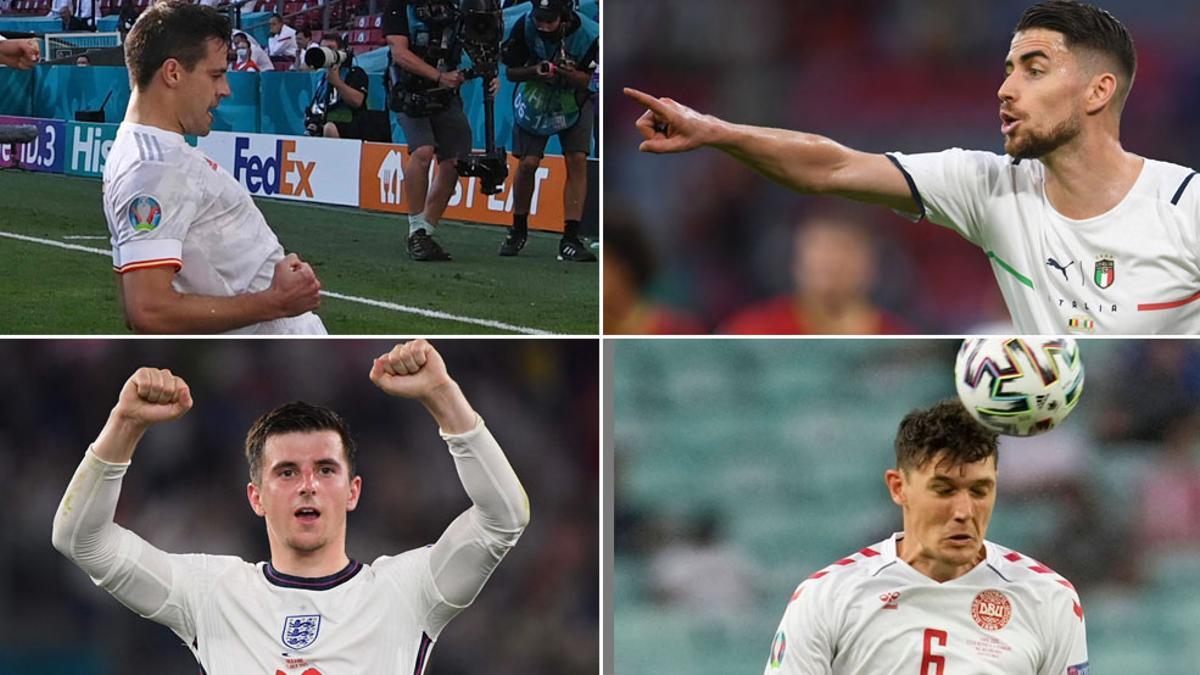 Azpilicueta (España), Jorginho (Italia), Mount (Inglaterra) y Christensen (Dinamarca) pueden firmar un 2021 increíble