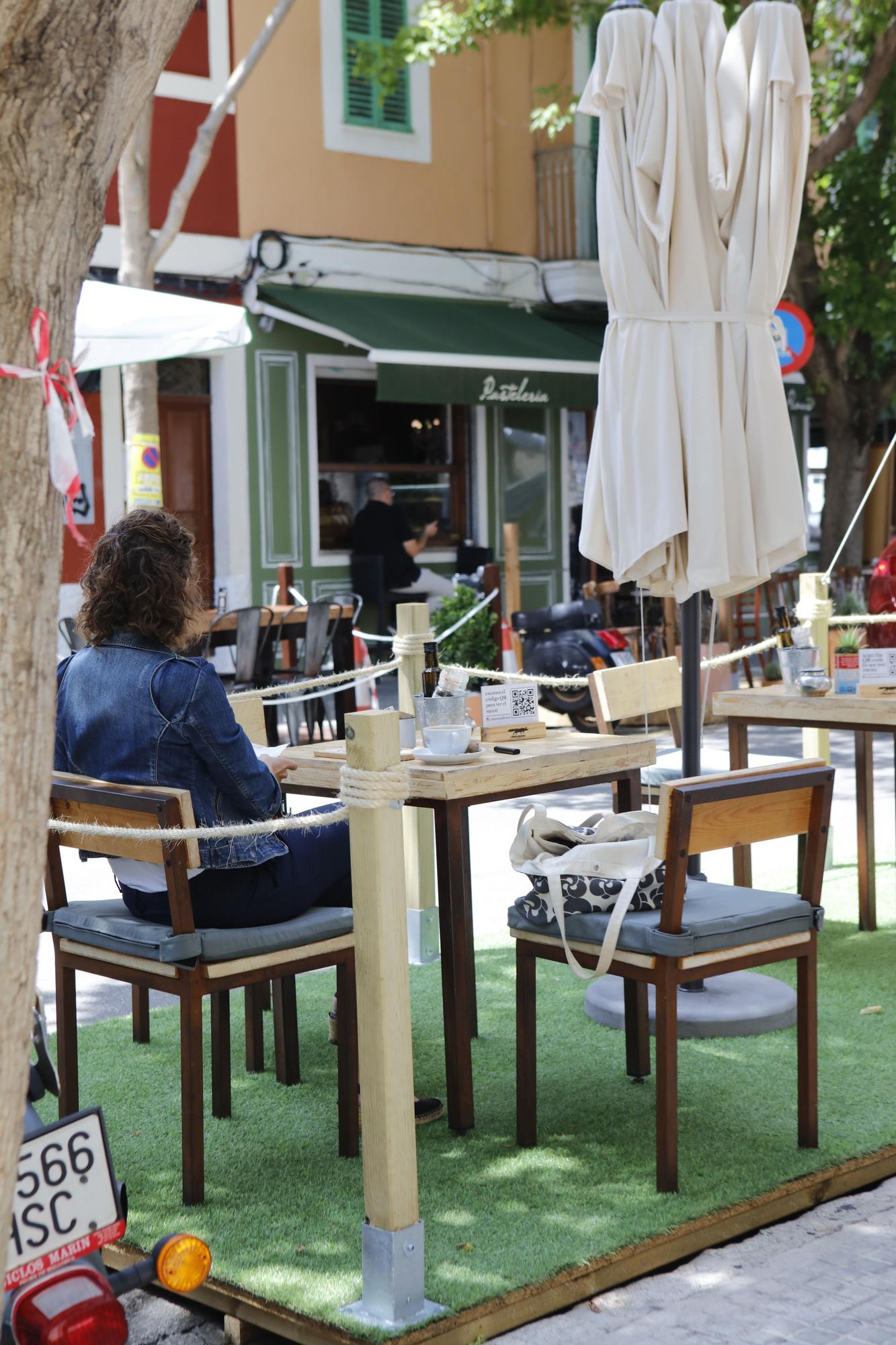 Erinnerung an die Corona-Terrassen in Palma