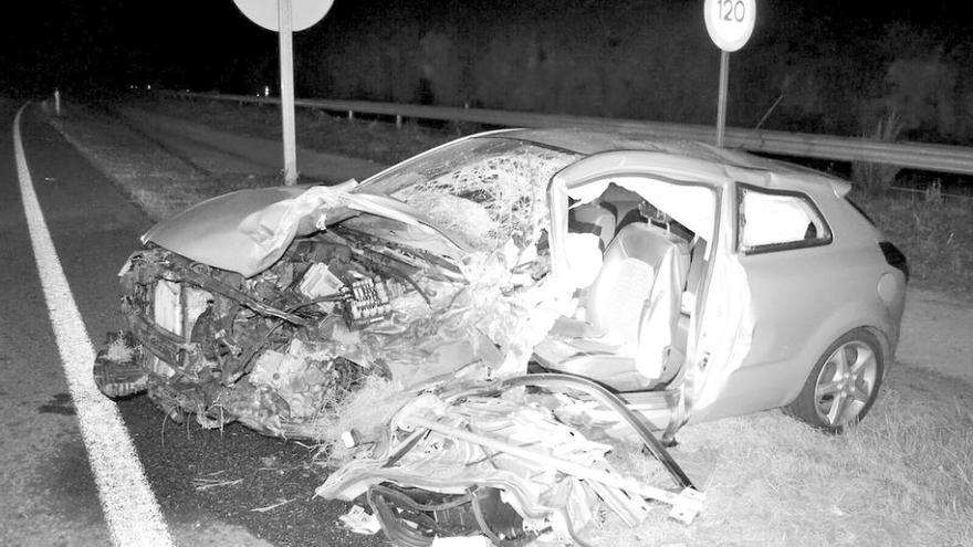 Fallece un conductor que circulaba por la autovía de Verín en sentido contrario