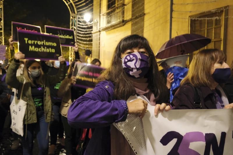 Marcha solidaria en La Laguna por el Día de la Violencia contra la Mujer