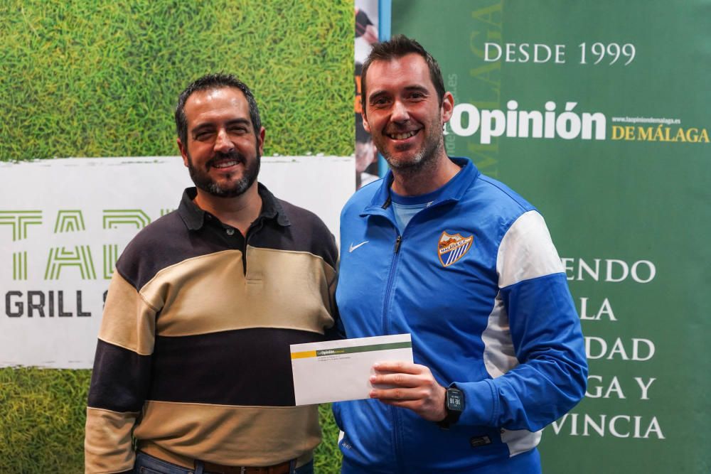 Entrega de los premios a los ganadores del V Torneo de Pádel de La Opinión de Málaga.