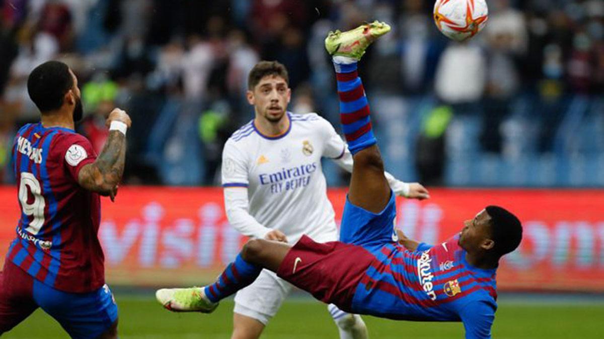 Ansu rozó el gol de chilena