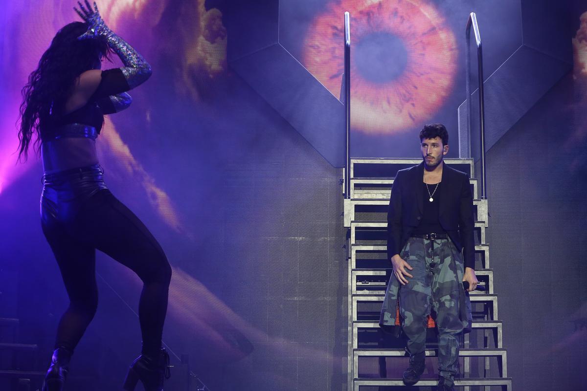 Sebastián Yatra, el príncipe de los tacones rojos en su concierto en el Palau Sant Jordi de Barcelona