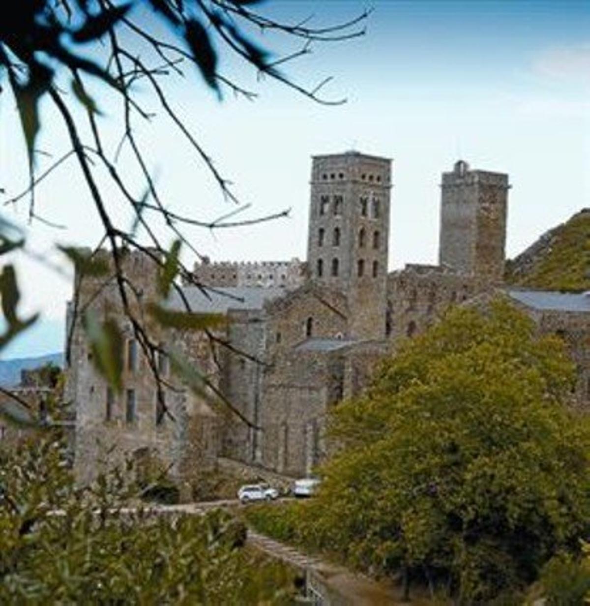 Un aspecto del monasterio benedictino de Sant Pere de Rodes.