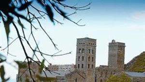 Un aspecto del monasterio benedictino de Sant Pere de Rodes.