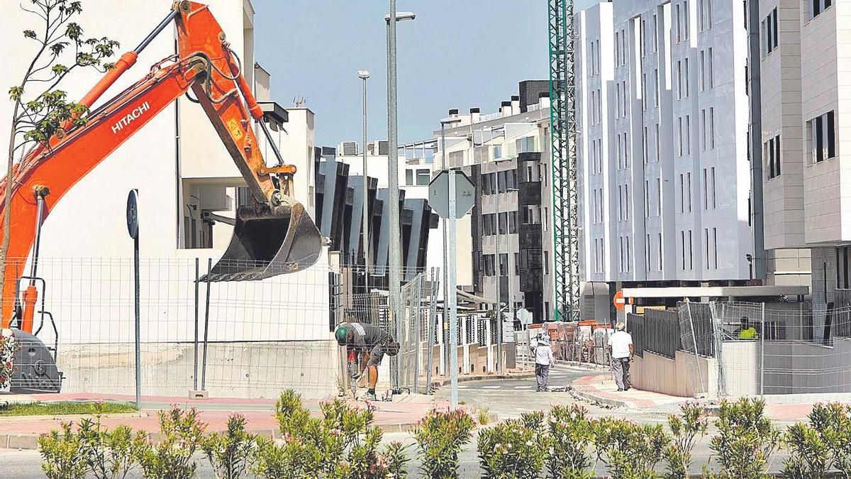 Viviendas en construcción en Churra