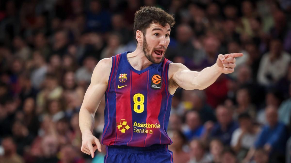 Darío Brizuela, en el partido de Euroliga ante Anadolu Efes
